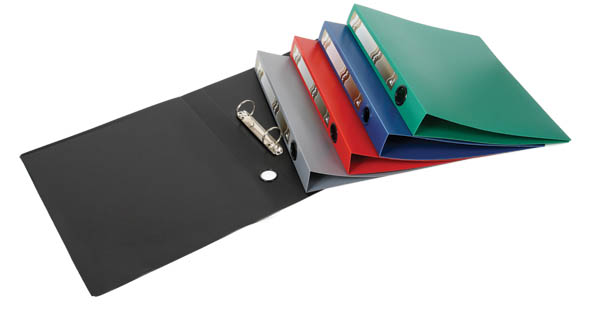 папка пласт. с 2-я кольцами 4см 0,90мм ассорти Папка пласт. с 2-я кольцами 4см 0,90мм ассорти