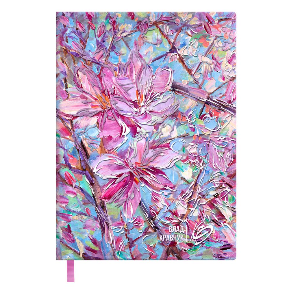 ежедневник недатир. а6+ escalada "наппа. цветы" цветной с цветным срезом,тонир.блок,кож.зам. Ежедневник недатир. а6+ escalada "наппа. цветы" цветной с цветным срезом,тонир.блок,кож.зам.