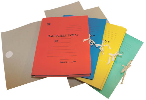 папка картонная с завязками 370гр. цветная желтая мелованная Папка картонная с завязками 370гр. цветная желтая мелованная