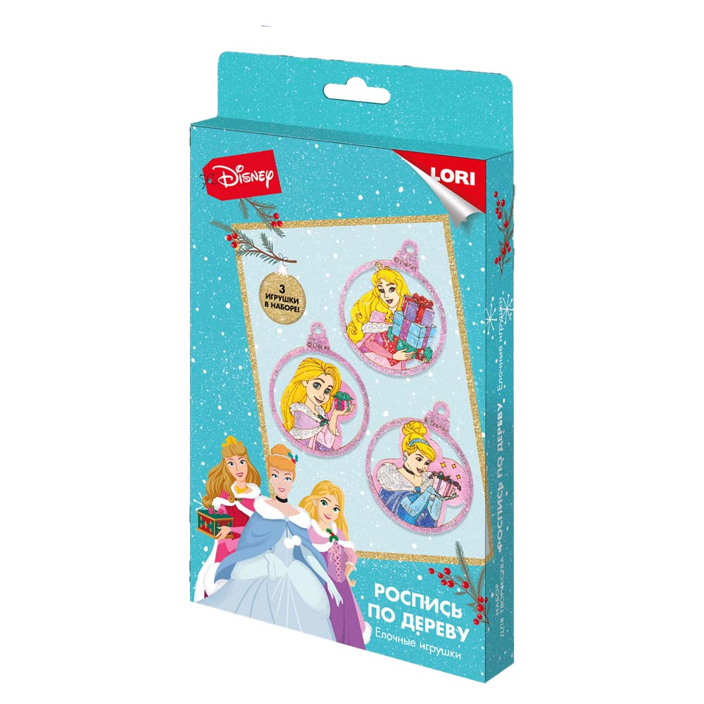 набор д/творч.роспись по дереву ёлочные игрушки disney "принцессы" Набор д/творч.роспись по дереву ёлочные игрушки disney "принцессы"