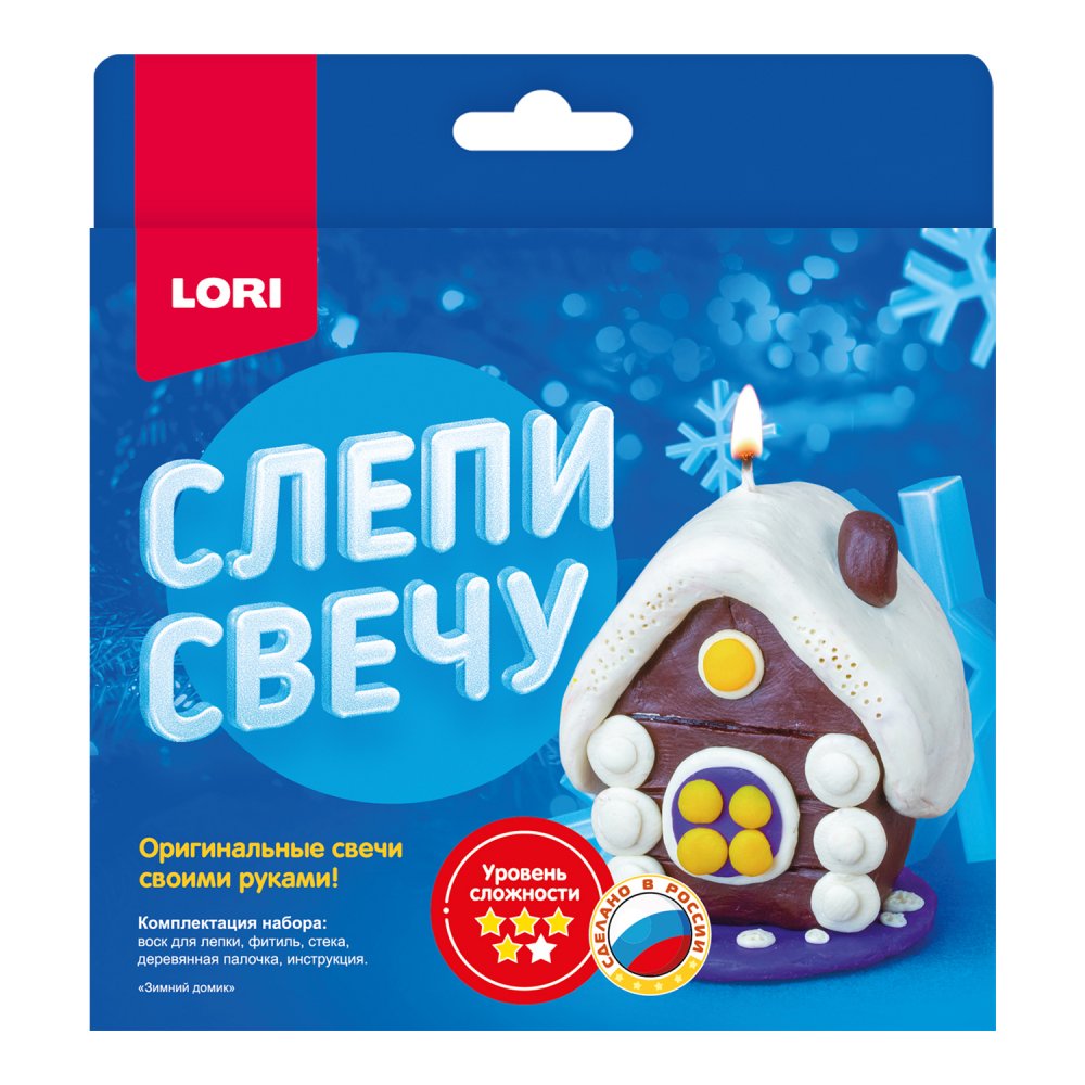 набор д/творч. слепи свечу "зимний домик" Набор д/творч. слепи свечу "зимний домик"