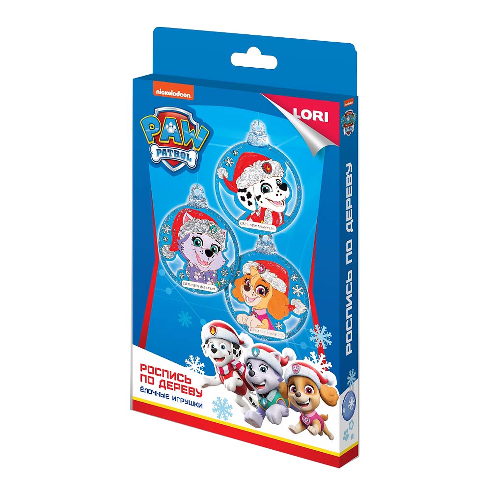 набор д/творч.роспись по дереву ёлочные игрушки "щенячий патруль. скай, эверест и маршалл" Набор д/творч.роспись по дереву ёлочные игрушки "щенячий патруль. скай, эверест и маршалл"