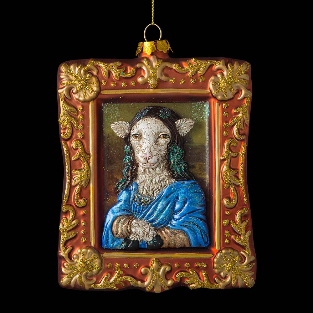 украшение "джоконда" 14см (стекло) б/уп. Украшение "джоконда" 14см (стекло) б/уп.