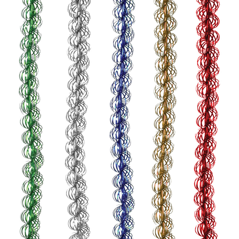 мишура "спиралька" серебро № 22 (7,5см 2,7м) штрих-код Мишура "спиралька" серебро № 22 (7,5см 2,7м) штрих-код