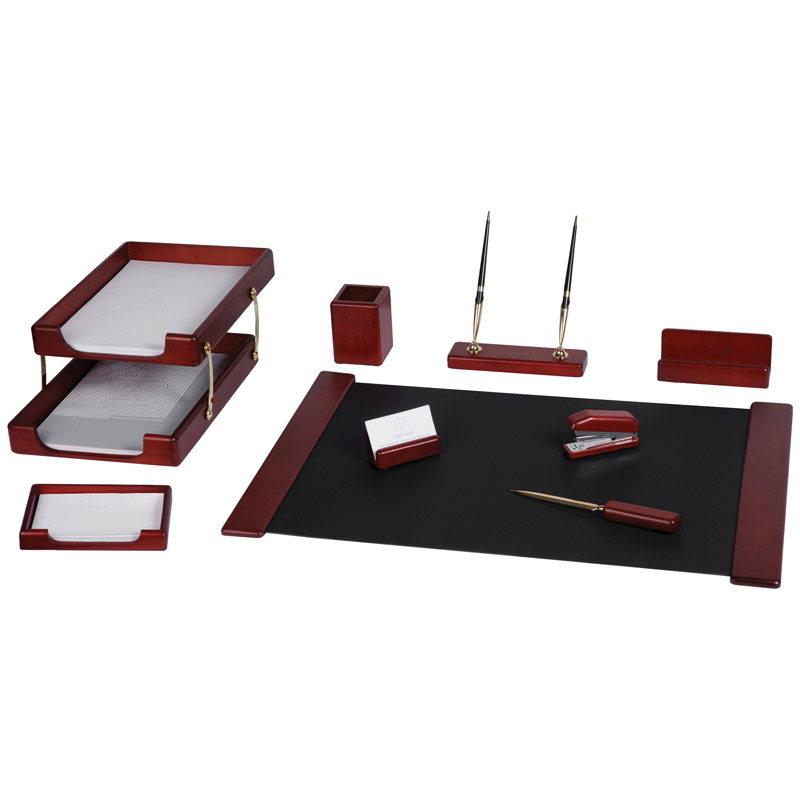 набор настольный "delucci" из дерева 9пр.красное дерево Набор настольный "delucci" из дерева 9пр.красное дерево