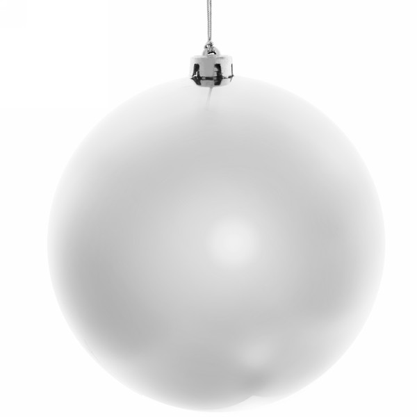 шар 20см "глянец" серебро Шар 20см "глянец" серебро
