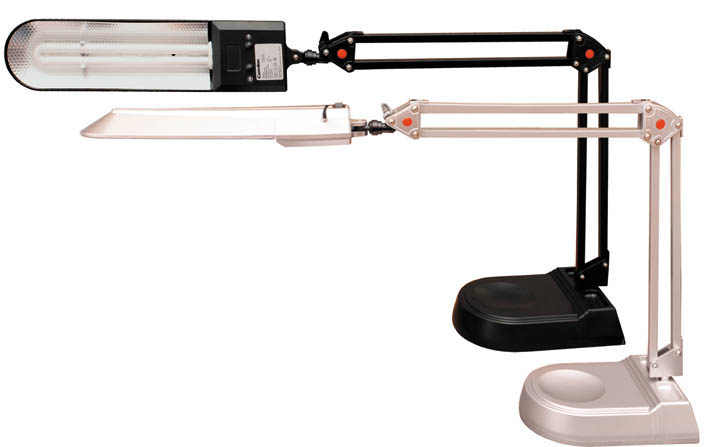 светильник с люмин.лампой 2g7 "camelion" 11вт черный на подставке и струбцине хол.свет Светильник с люмин.лампой 2g7 "camelion" 11вт черный на подставке и струбцине хол.свет