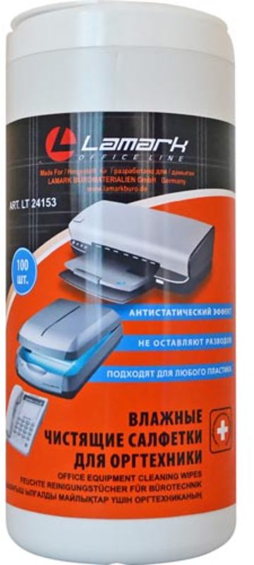 салфетки д/чистки орг.техники lamark 100 шт. Салфетки д/чистки орг.техники lamark 100 шт.