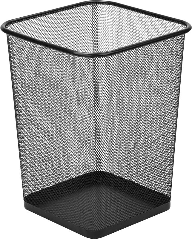 корзина д/бумаг "devente" квадратная метал. черная ( 22x16,5x27,5см) Корзина д/бумаг "devente" квадратная метал. черная ( 22x16,5x27,5см)