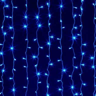 гирлянда эл. уличная "штора" led 2,0х3,0м,синий, темный провод Гирлянда эл. уличная "штора" led 2,0х3,0м,синий, темный провод