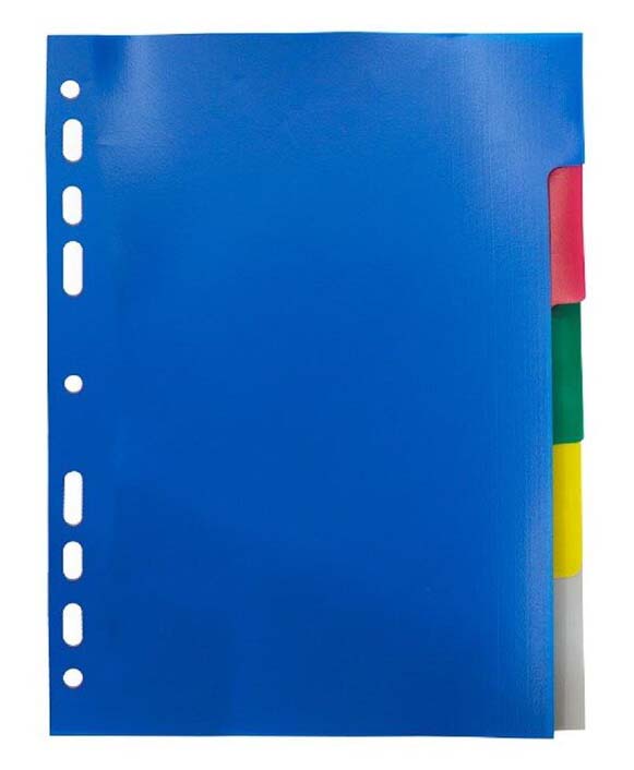 разделитель 5-цветный а4 devente пластиковый (10 листов) Разделитель 5-цветный а4 devente пластиковый (10 листов)