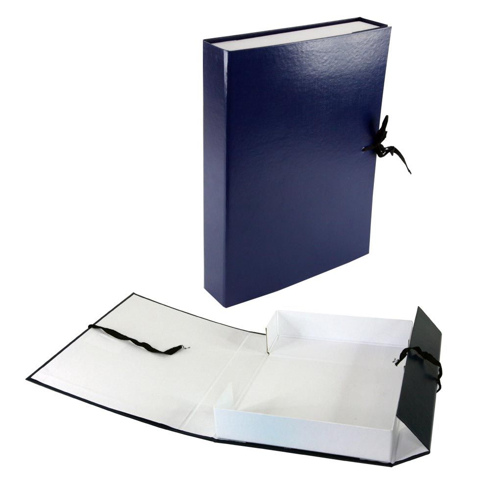 папка-короб архивная бумвинил 5 см 2 завязки, неразборный,синий Папка-короб архивная бумвинил 5 см 2 завязки, неразборный,синий