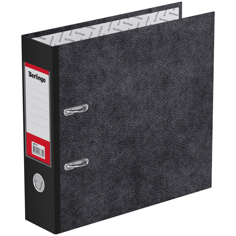 папка-регистратор 7см картон. berlingo а5 мраморная,торец чёрный,карман Папка-регистратор 7см картон. berlingo а5 мраморная,торец чёрный,карман