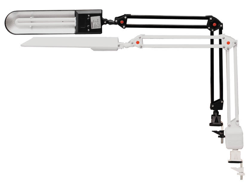 светильник с люмин.лампой 2g7 "camelion" 11вт черный на струбцине хол.свет Светильник с люмин.лампой 2g7 "camelion" 11вт черный на струбцине хол.свет