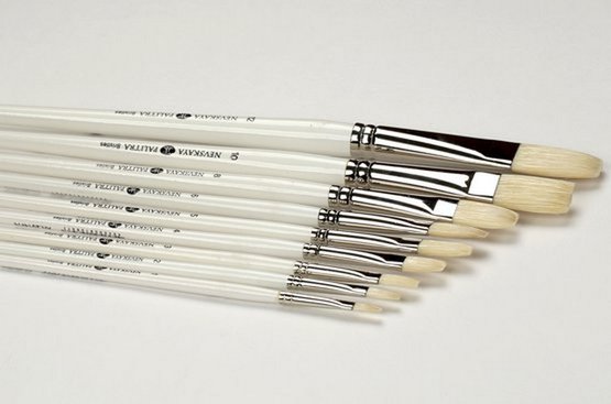 кисть щетина №10 плоская (невская палитра) Кисть щетина №10 плоская (невская палитра)