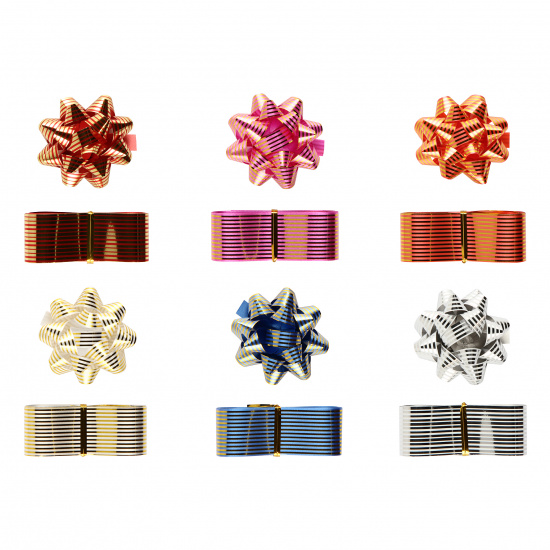 набор бант 2 шт.+2 ленты декор. 28ммх2м асс-т Набор бант 2 шт.+2 ленты декор. 28ммх2м асс-т