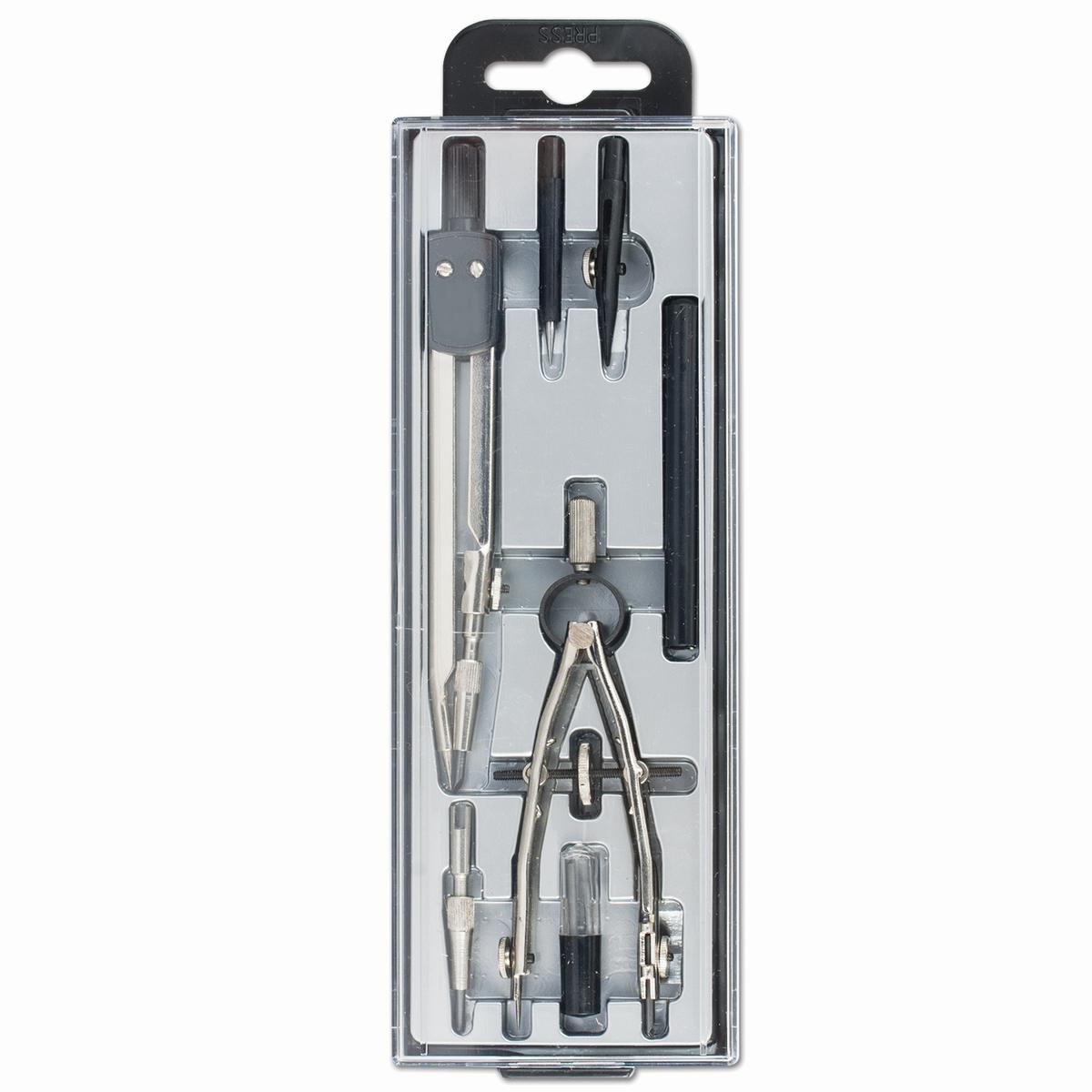 набор чертёжный 7 предметов глобус "юниор" (футляр) 125мм Набор чертёжный 7 предметов глобус "юниор" (футляр) 125мм