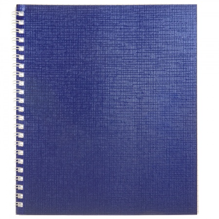 тетрадь на гребне бумвинил 48 л. кл. (hatber) б/б metallic синяя Тетрадь на гребне бумвинил 48 л. кл. (hatber) б/б metallic синяя