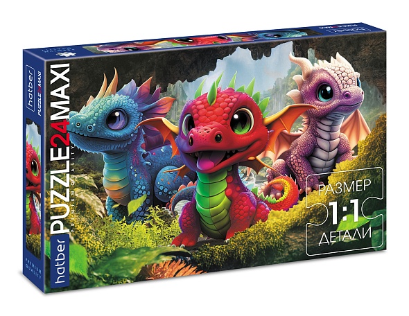 пазлы maxi 24 дет. "царство драконов" (hatber) Пазлы maxi 24 дет. "царство драконов" (hatber)