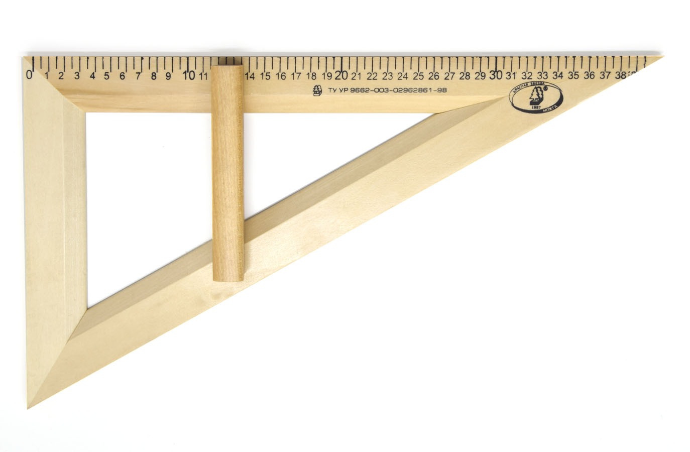 треугольник деревянный классический прямоугольный Треугольник деревянный классический прямоугольный