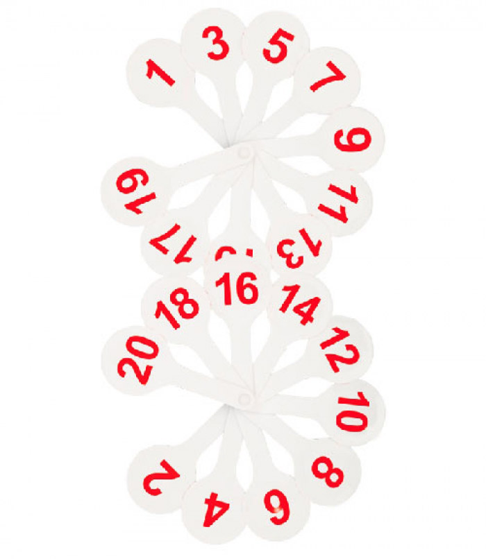 касса-веер цифр от 1 до 20 (стамм) Касса-веер цифр от 1 до 20 (стамм)