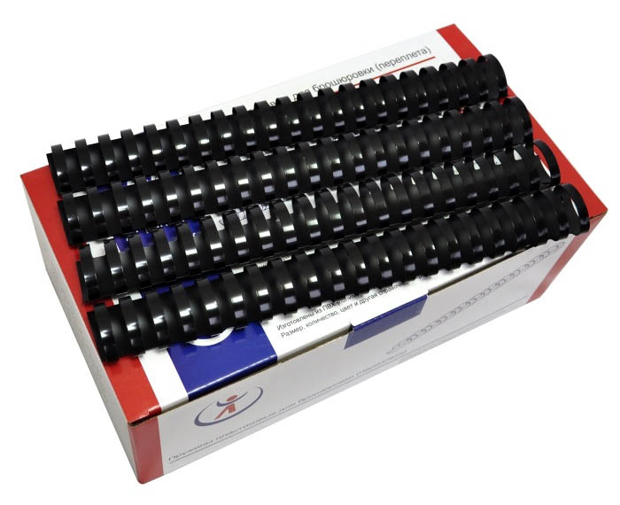 пружина пластик. 38 мм (301-360л.) черная (50 шт.) Пружина пластик. 38 мм (301-360л.) черная (50 шт.)