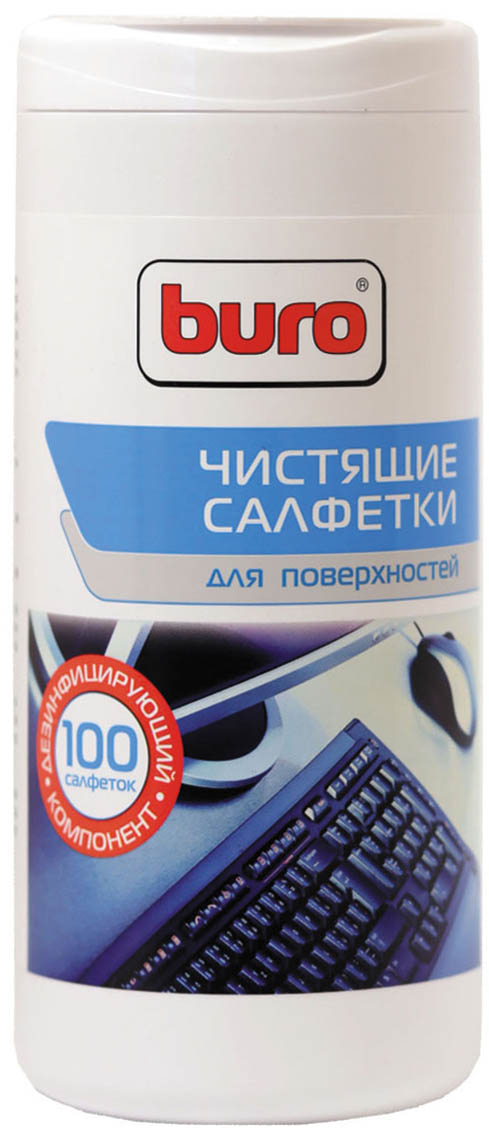 салфетки д/чистки поверхностей "buro" 100шт. Салфетки д/чистки поверхностей "buro" 100шт.