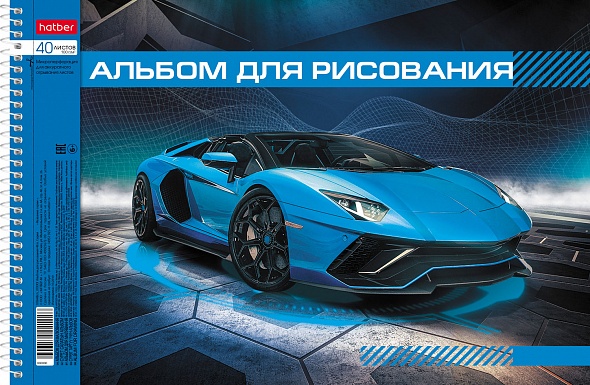 альбом д/рис. а4 40л.спираль "автопанорама" (hatber) перфорац. выб.лак асс-т Альбом д/рис. а4 40л.спираль "автопанорама" (hatber) перфорац. выб.лак асс-т