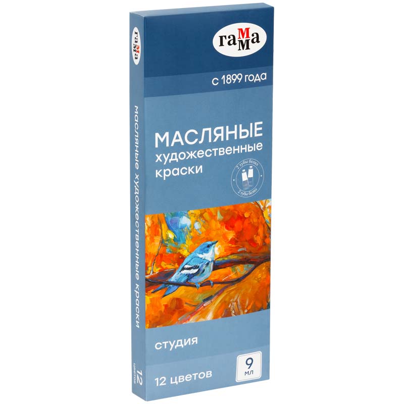краски масляные "студия" ("гамма") 12(10+2) цв.9мл. Краски масляные "студия" ("гамма") 12(10+2) цв.9мл.