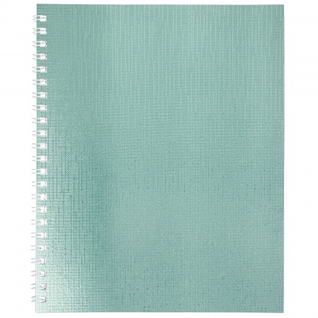 тетрадь на гребне 96 л. кл. бумвинил metallic мята ("hatber") б/б Тетрадь на гребне 96 л. кл. бумвинил metallic мята ("hatber") б/б