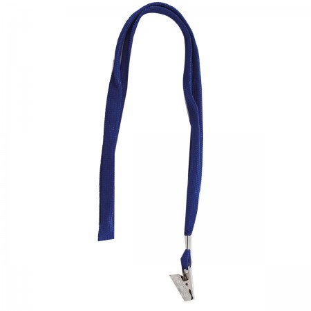 лента для бейджа 40см клип метал. devente синяя Лента для бейджа 40см клип метал. devente синяя