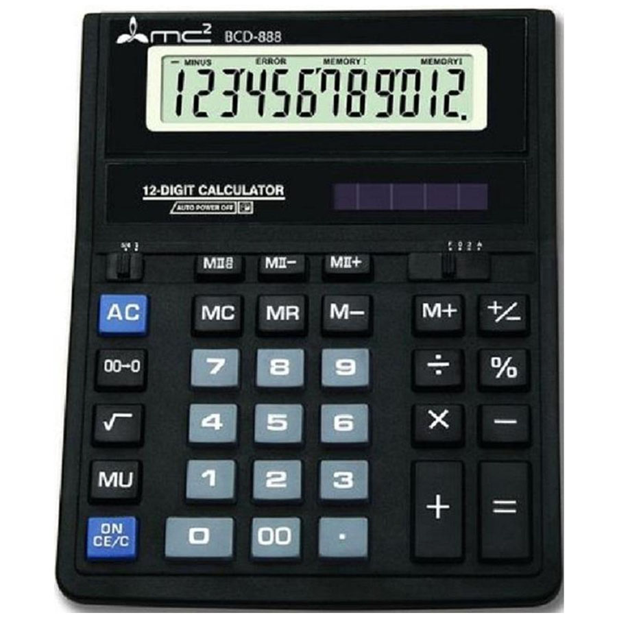 калькулятор настольный 12 разряд. mc2 bcd-888,159х203мм Калькулятор настольный 12 разряд. mc2 bcd-888,159х203мм