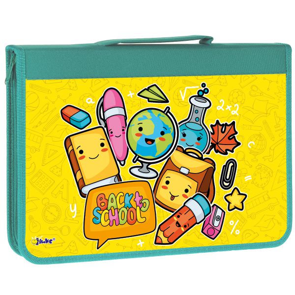 папка для труда а4 оникс "каваи в школе" на молн. вокруг с ручкой Папка для труда а4 оникс "каваи в школе" на молн. вокруг с ручкой