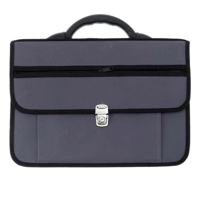 портфель текстиль "павловск" серый Портфель текстиль "павловск" серый