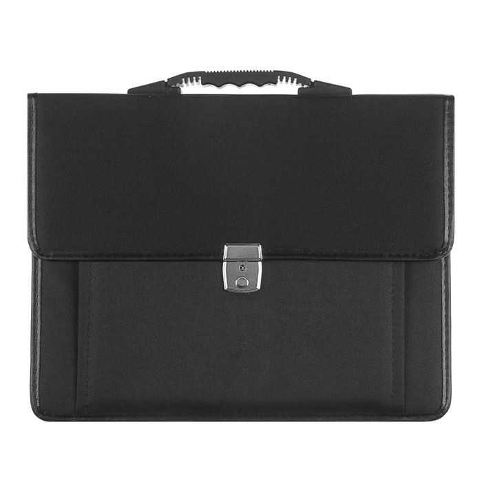 портфель текстиль "сосново" черный с наплечным ремнем Портфель текстиль "сосново" черный с наплечным ремнем