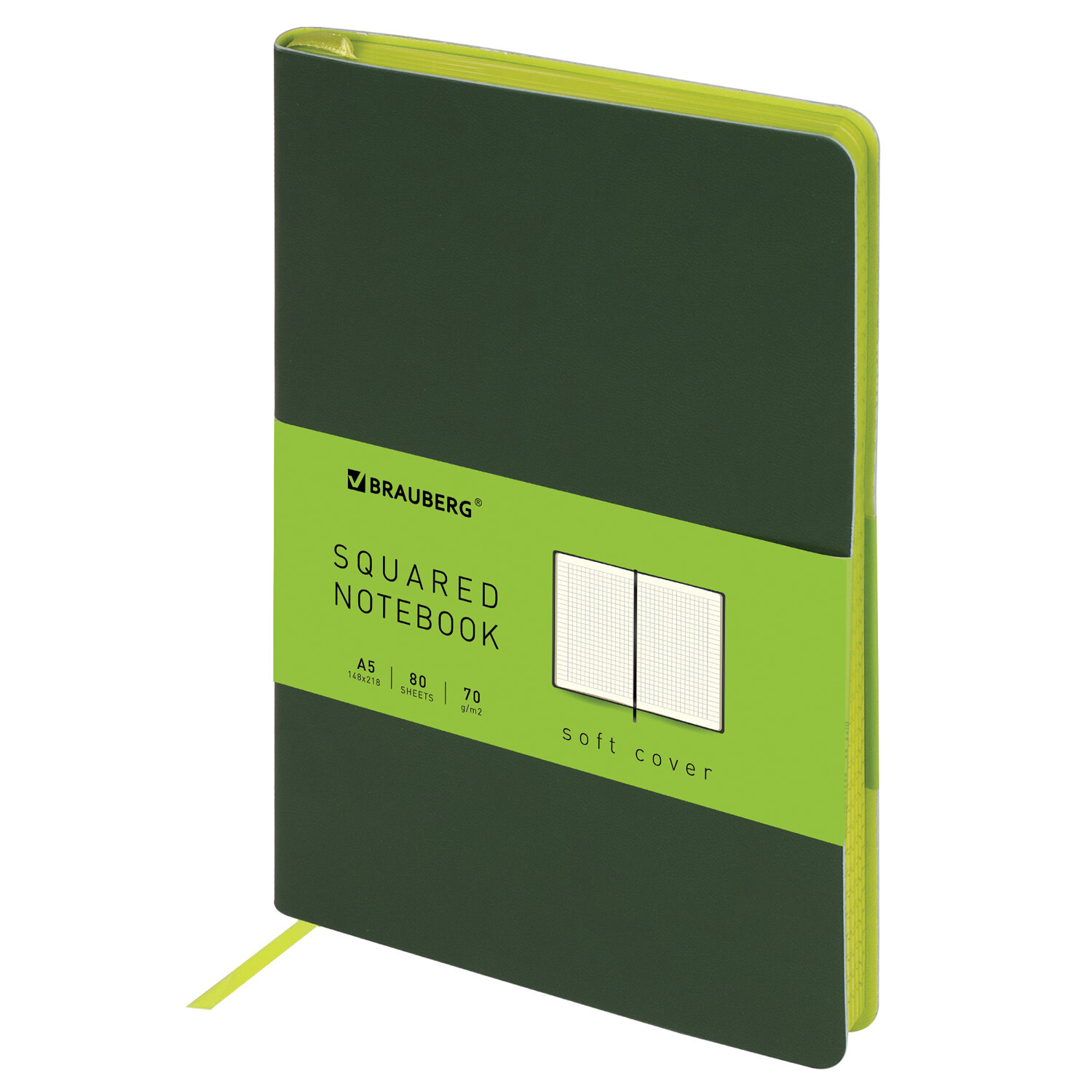 книжка записная а5 интегр.обл. 80л. кл. "metropolis mix" зелёная (brauberg) цв.срез,тонир.блок,кож.зам. Книжка записная а5 интегр.обл. 80л. кл. "metropolis mix" зелёная (brauberg) цв.срез,тонир.блок,кож.зам.