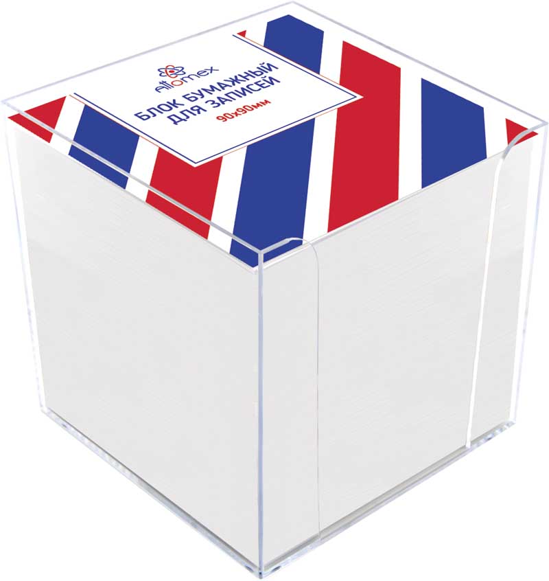 бокс с белой бумагой 90х90х90мм "attomex" прозрачный (90% белизна) Бокс с белой бумагой 90х90х90мм "attomex" прозрачный (90% белизна)
