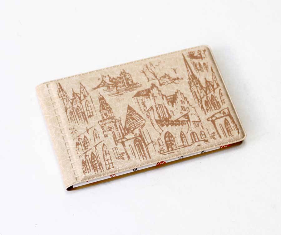 визитн. кож.зам. на 28шт. "город" беж. Визитн. кож.зам. на 28шт. "город" беж.