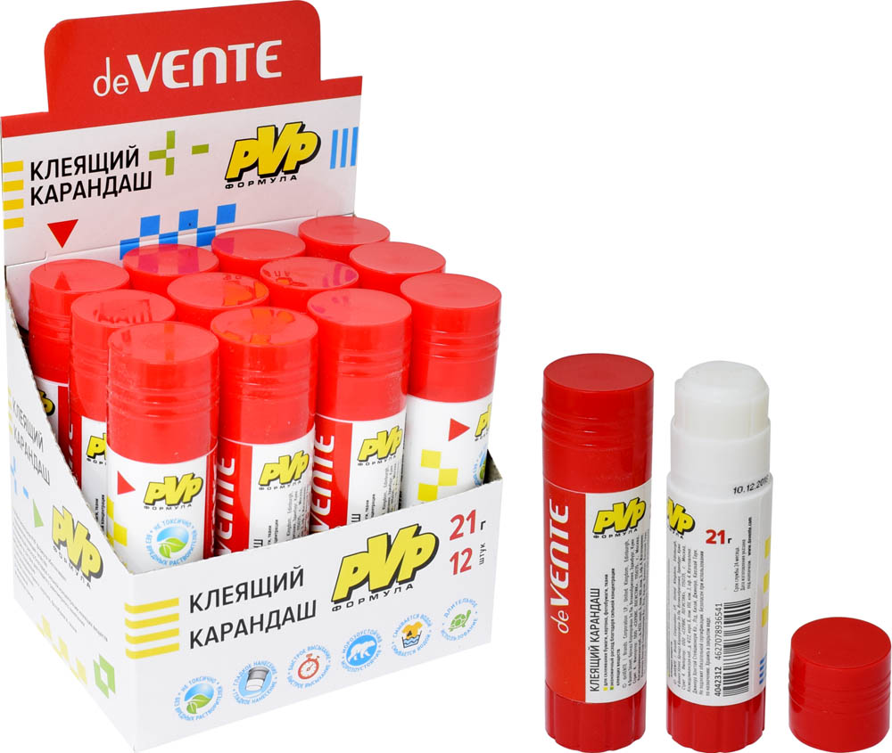 клей-карандаш devente 21г быстросохнущий pvp Клей-карандаш devente 21г быстросохнущий pvp