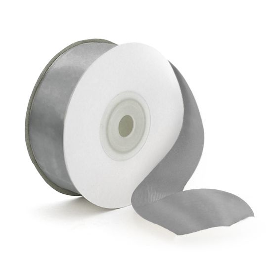 лента атласная 25ммх22,85м серебро Лента атласная 25ммх22,85м серебро