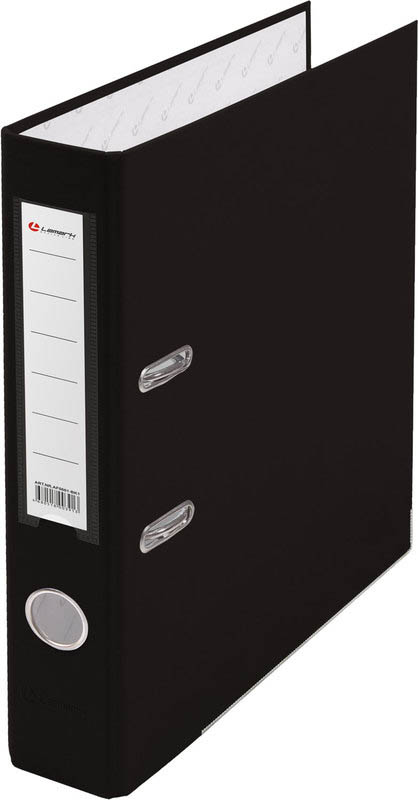 папка-регистратор 5см пвх lamark чёрная,металл.уголок,карман Папка-регистратор 5см пвх lamark чёрная,металл.уголок,карман