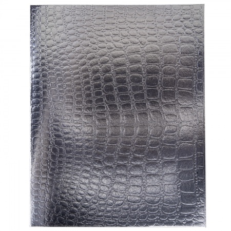 тетрадь бумвинил metallic 48л. кл. серебро (hatber) б/б,тиснен.croco Тетрадь бумвинил metallic 48л. кл. серебро (hatber) б/б,тиснен.croco