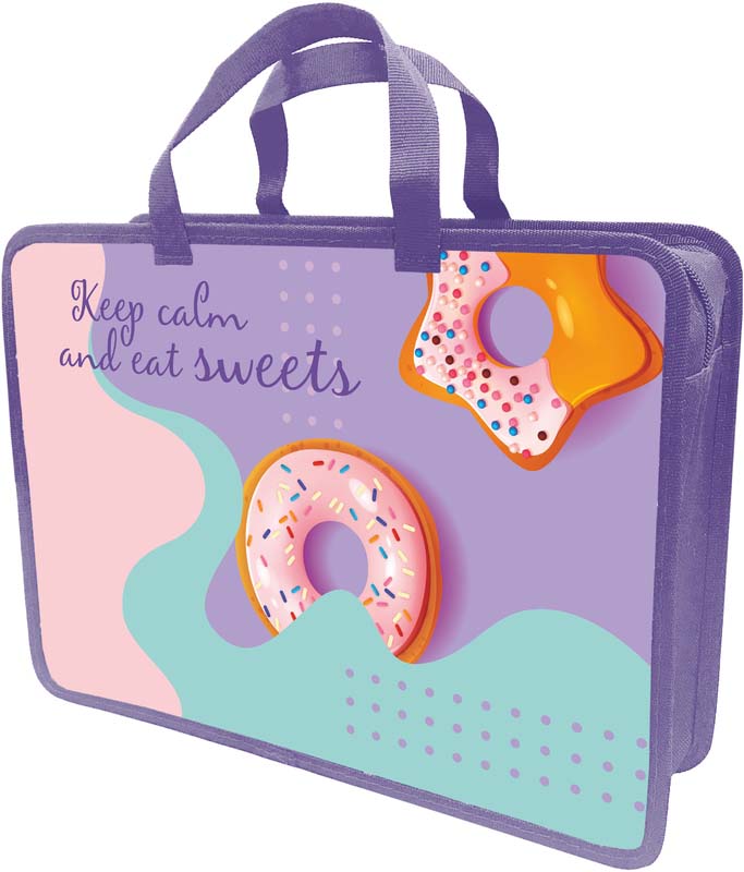 папка-портфель пласт. а4 lamark "so sweety" на молнии,с ручками Папка-портфель пласт. а4 lamark "so sweety" на молнии,с ручками