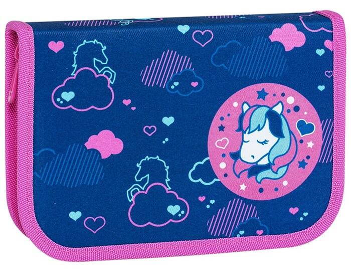 пенал на молнии с нап. tiger "unicorn dreams" 135х195х30мм 21 предмет, ткань Пенал на молнии с нап. tiger "unicorn dreams" 135х195х30мм 21 предмет, ткань