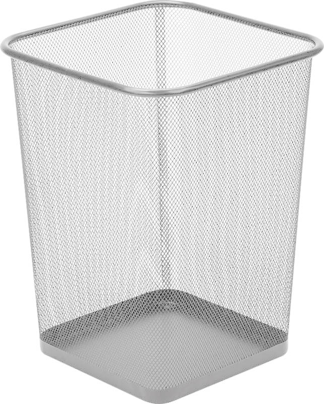 корзина для бумаг "devente" квадратная металл.серая (22x16,5x27,5см) Корзина для бумаг "devente" квадратная металл.серая (22x16,5x27,5см)