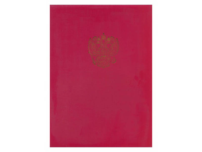 папка на подпись без надписи герб бордо Папка на подпись без надписи герб бордо