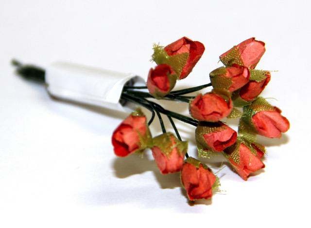 декоративный букетик "розы" оранжевый ("рукоделие") Декоративный букетик "розы" оранжевый ("рукоделие")