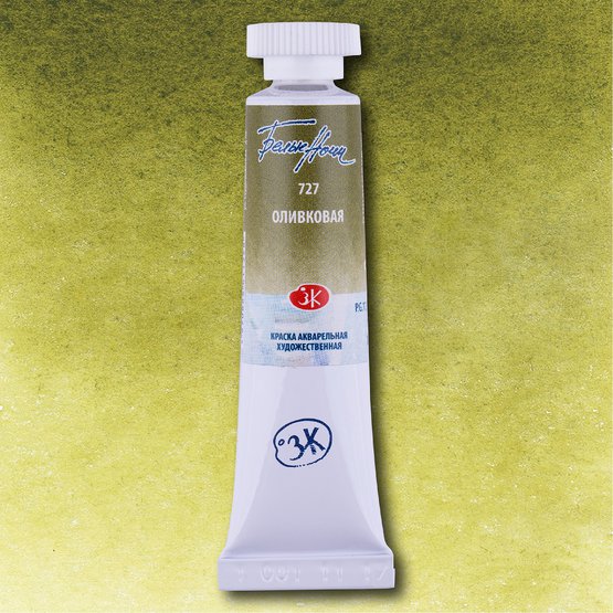 краска акварельная "белые ночи" 10мл оливковый Краска акварельная "белые ночи" 10мл оливковый