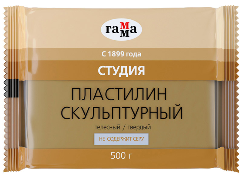 пластилин скульптурный телесный т 0,5кг твердый Пластилин скульптурный телесный т 0,5кг твердый