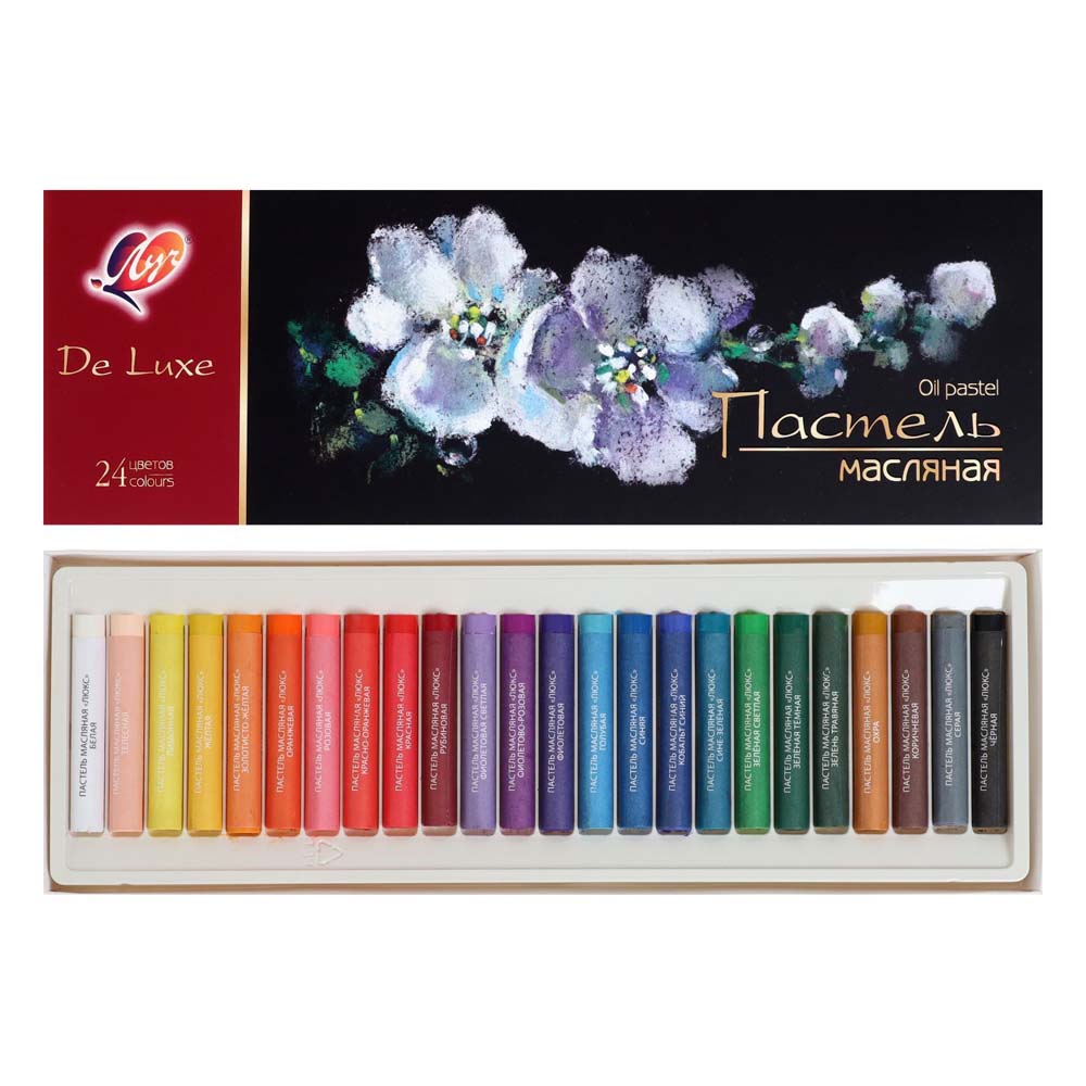 мелки пастельные масляные 24цв. "люкс" (луч) Мелки пастельные масляные 24цв. "люкс" (луч)